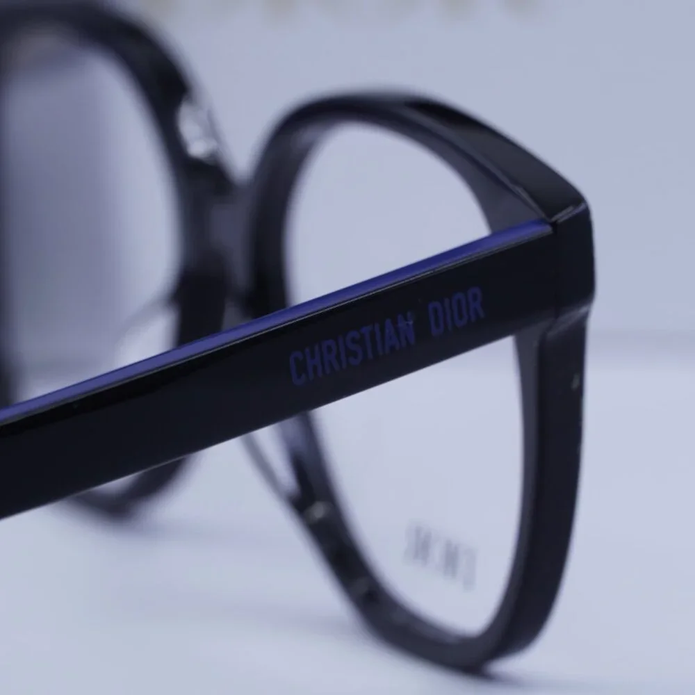 Final Price! Dior LaParisienneDiorO S3I 1000 Black/Blue Eyeglasses 56mm - Picture 10 of 11